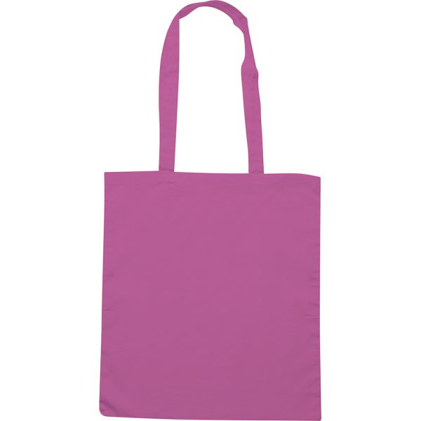 Shopper in cotone colorata fucsia