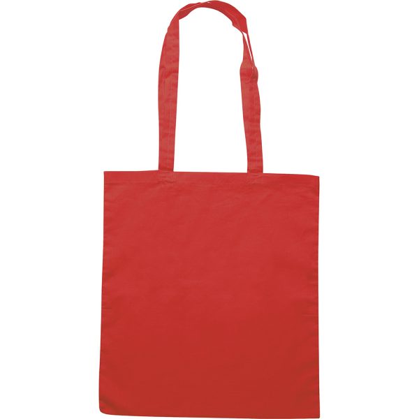 Shopper in cotone colorata rosso