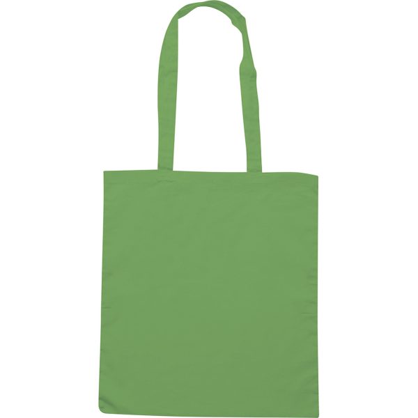 Shopper in cotone colore verde acido